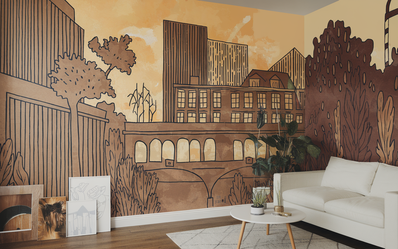 Misez sur les peintures murales décoratives pour un intérieur qui a du peps !
