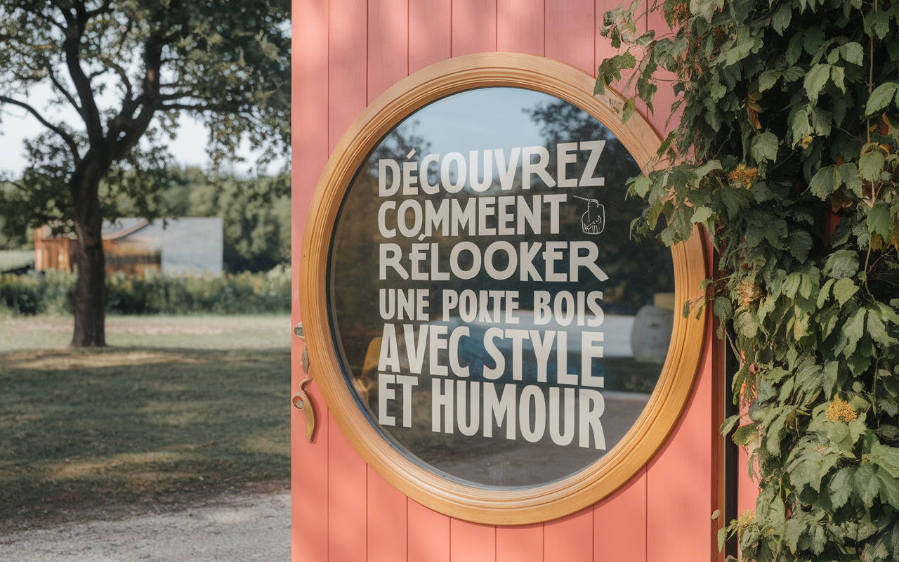Découvrez comment relooker une porte en bois avec style et humour