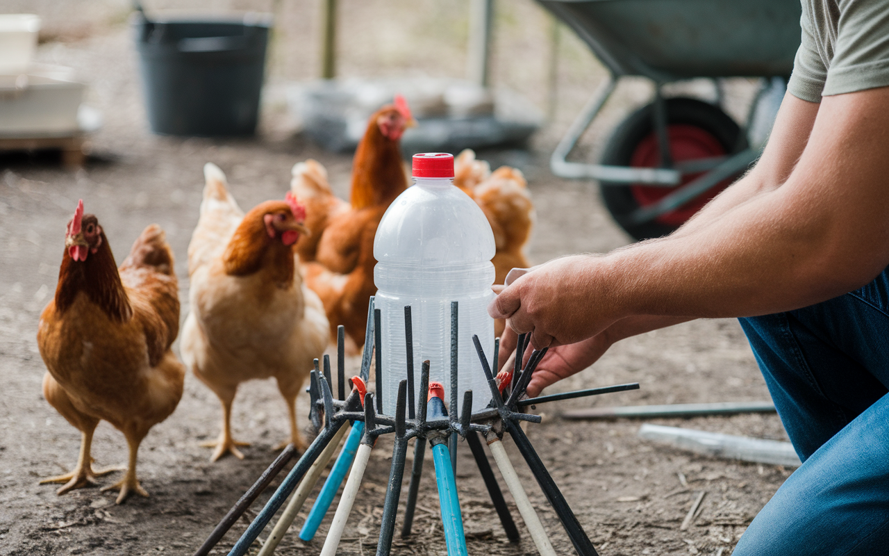 Fabriquer un mangeoire pour poule avec des objets recyclés : le guide